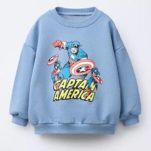 Zara Captain America Kids Sweatshirt - Blue